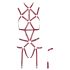 Bad Kitty - Volledig Lichaams Harness Body (Rood) - L/XL