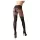 Cottelli - opengewerkte netpanty (zwart) - 5/XL