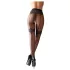 Cottelli - open panty kousen - exclusief patroon - zwart - 3