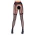Cottelli Legwear - jarretelkousen met open kruis - zwart - S-L