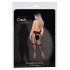 Cottelli Legwear - jarretelkousen met open kruis - zwart - S-L