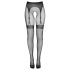 Cottelli Legwear - jarretelkousen met open kruis - zwart - S-L