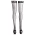 Cottelli - Kousen - zwart met streep - 3/M-L