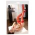 Cottelli - Satijnen hold-up kousen (rood) - 3/M-L