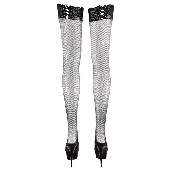Cottelli - Net panty - vetersluiting kanten details