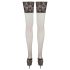 Cottelli - jarretels met 15 cm breed kant (zwart) - 4