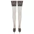 Cottelli Plus Size - kousen met 15cm brede kanten rand (zwart) - 8