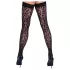 Cottelli Legwear - hold-up kousen - panterprint - zwart - 4