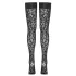 Cottelli Legwear - hold-up kousen - panterprint - zwart - 5