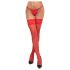 Cottelli - kanten hold-ups - bloemenmotief - rood