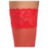 Cottelli - kanten hold-ups - bloemenmotief - rood