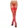 Cottelli - kanten hold-ups - bloemenmotief - rood - 4/L