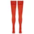 Cottelli - kanten hold-ups - bloemenmotief - rood - 4/L