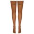 Cottelli - kanten bloemenhold-up kousen (nude) - 4/L