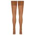 Cottelli - kanten bloemenhold-up kousen (nude) - 4/L