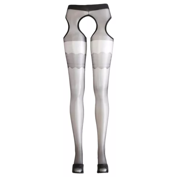 Cottelli - Sex panty met golvend patroon - zwart