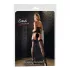 Cottelli - beenmode - nylon kousen met naad en hoge hak detail - zwart - 4