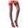 Cottelli - zwarte kousen met rode kant - 5