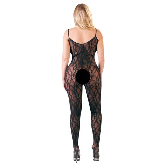 NO:XQSE - Catsuit - Kant - Zwart - L/XL