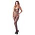 NO:XQSE - kanten net catsuit - zwart (S-L)