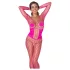 Cottelli - bodystocking dames - visnet - roze - S-L