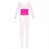 Cottelli - bodystocking dames - visnet - roze - S-L