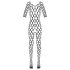 Cottelli - bodystocking met netstof - zwart - S-L