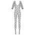 Cottelli - bodystocking met netstof - zwart - S-L