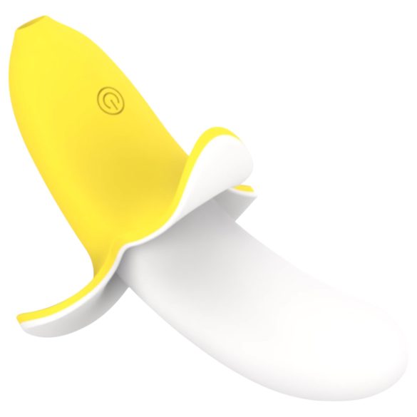 Lonely - oplaadbare waterdichte vibrator - banaan - geel/wit