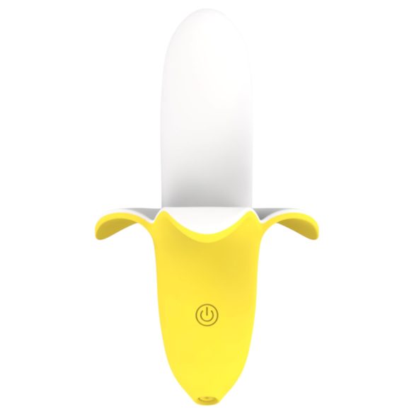 Lonely - oplaadbare waterdichte vibrator - banaan - geel/wit