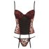 Cottelli - Rozen corset en string (rood) - 80B/M