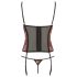 Cottelli - Rozen corset en string (rood) - 80B/M
