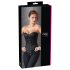 Cottelli - geborduurd party corset (zwart) - XL