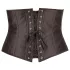 Cottelli Plus Size - satijnen korset - zwart