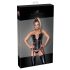 Noir - bustier met jarretels - kant - zwart