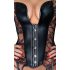 Noir - bustier met jarretels - kant - zwart