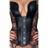 Noir - bustier met jarretels - kant - zwart - M