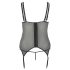 Cottelli Plus Size - Verstelbare Jarreteltop (Zwart) - 2XL