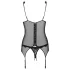 Obsessive Emperita - lingerieset - kanten top en string - zwart