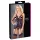Cottelli - open bh en string met kant - zwart - XL