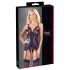 Cottelli - open bh en string met kant - zwart - XL