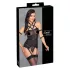 Cottelli Bondage - harnas top, armbanden en string (zwart) - L