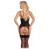 Cottelli - Open Top met Parelversiering (Zwart) - M