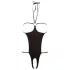 NO:XQSE - Open lichaamstring met strass steentjes - zwart - S-L