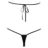 NO:XQSE - Open lichaamstring met strass steentjes - zwart - S-L
