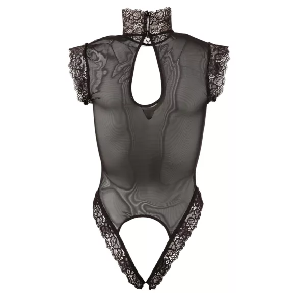 Abierta Fina - body - open stijl - zwart