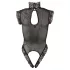 Abierta Fina - body - open stijl - zwart - M