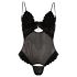 Cottelli - Fluwelen, veelzijdige body (zwart) - 80C/M