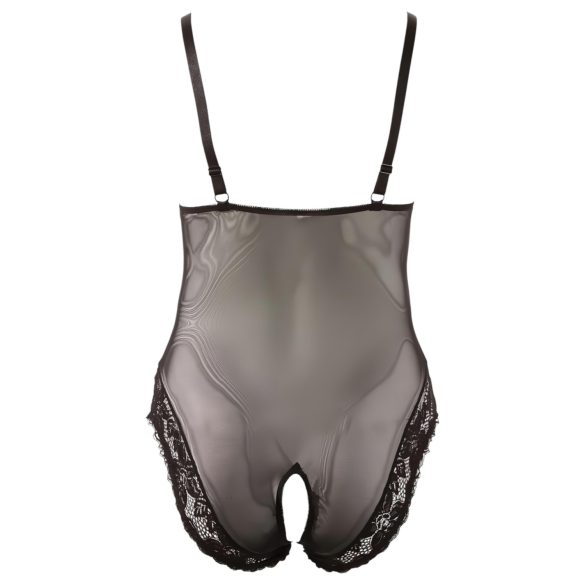 Cottelli Plus Size - body - kant - zwart