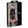 Cottelli Bondage - body zonder mouwen met boeien - glanzend zwart - M